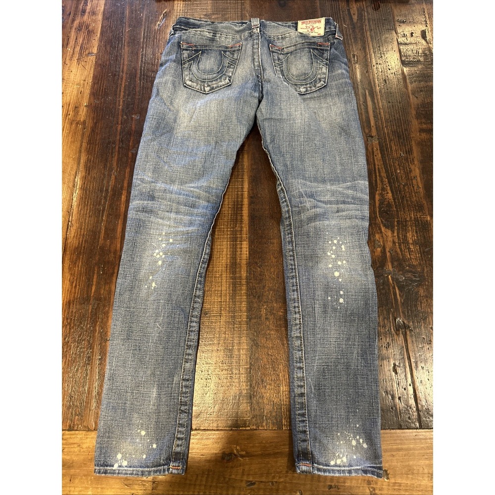 True Religion Womens 27 Brianna Jeans Vtg 2003 Medium Wash Made USA 90s Y2K - Picture 5 of 6